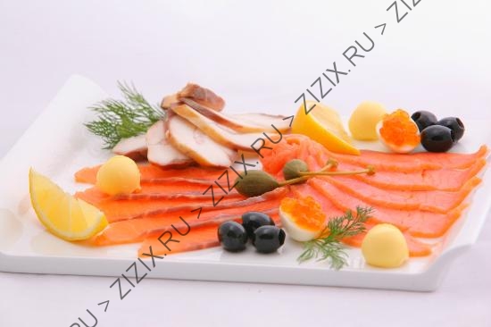 Рыбное ассорти (блюдо на стол)