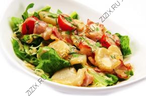 Салат с морским гребешком (порция)