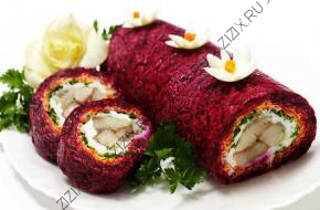 Салат сельдь под шубой в японском стиле (порция)