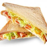 Клаб-сэндвич с ветчиной и беконом (порция)