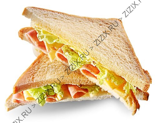 Клаб-сэндвич с ветчиной и беконом (порция)
