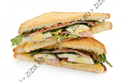 Сэндвич с запеченной индейкой и беконом (порция)